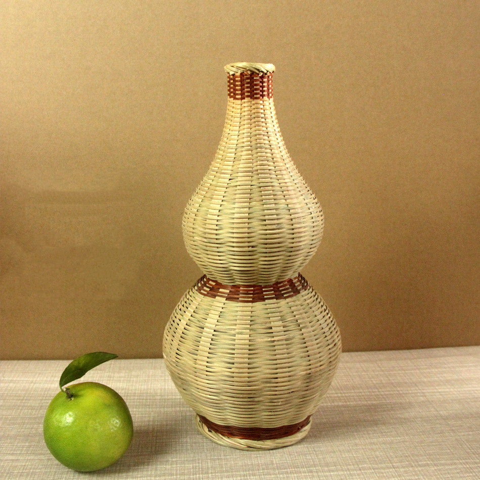 Household Fashion Handmade Bamboo Vase Simple Ornament