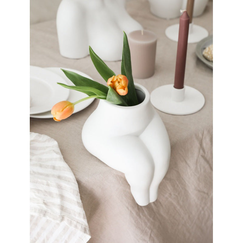 Nordic Ceramic Body Sexy Art Decorative Vase