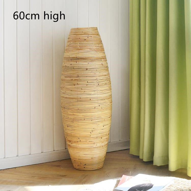 Natural Color Indonesian Rattan Vase Rattan Vase