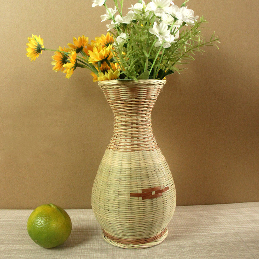 Household Fashion Handmade Bamboo Vase Simple Ornament