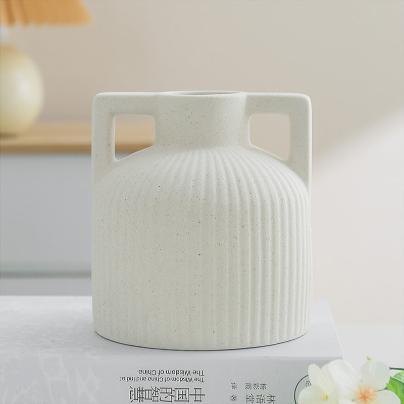 Ceramic White Dry Flower Vase