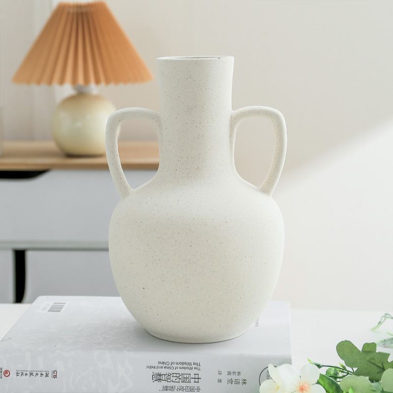 Ceramic White Dry Flower Vase